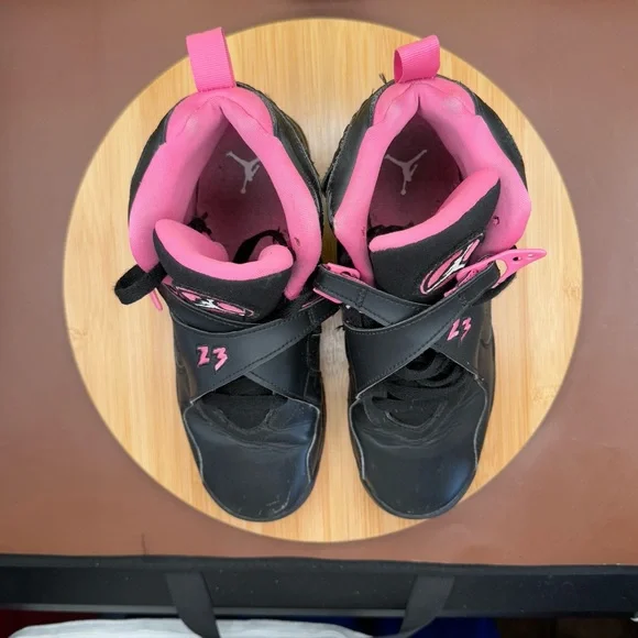 NIKE AIR JORDAN RETRO (GS) BLACK-PINKSICLE SZ 6Y